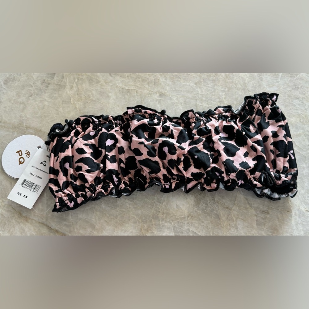 New. Pilyq Nala Remi Ruched Bandeau Top. Retails $80‎ - Picture 7 of 9